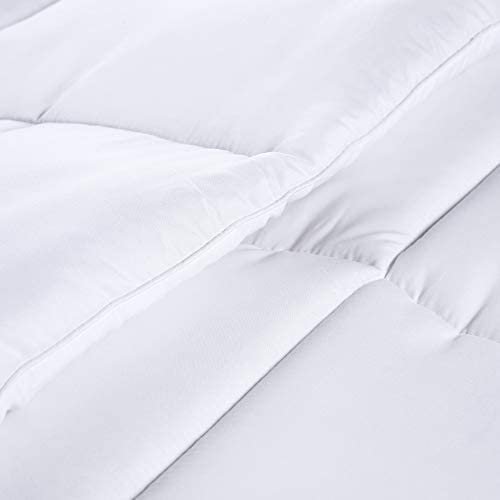 350 GSM Box Stitched Down Alternative Comforter by Simplyeveryday (Twin / White)