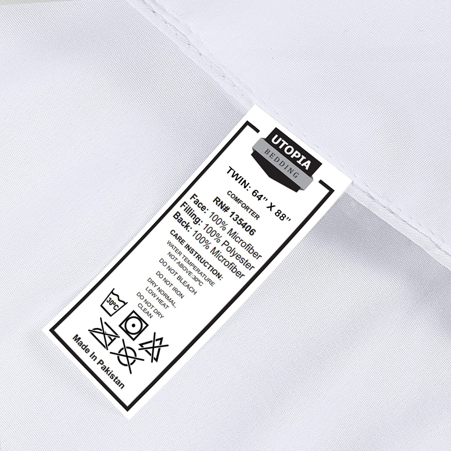 350 GSM Box Stitched Down Alternative Comforter by Simplyeveryday (Twin / White)