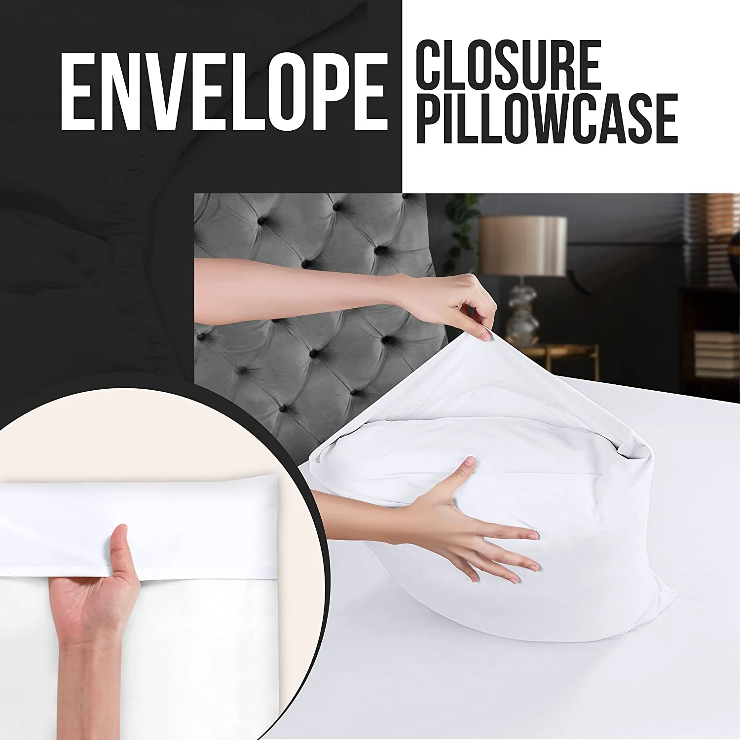 Bedding Brushed Microfiber Bed Sheet Set – 3-Piece (Flat Sheet + Fitted Sheet + Pillowcase) – Premium Comfort (Twin / White)