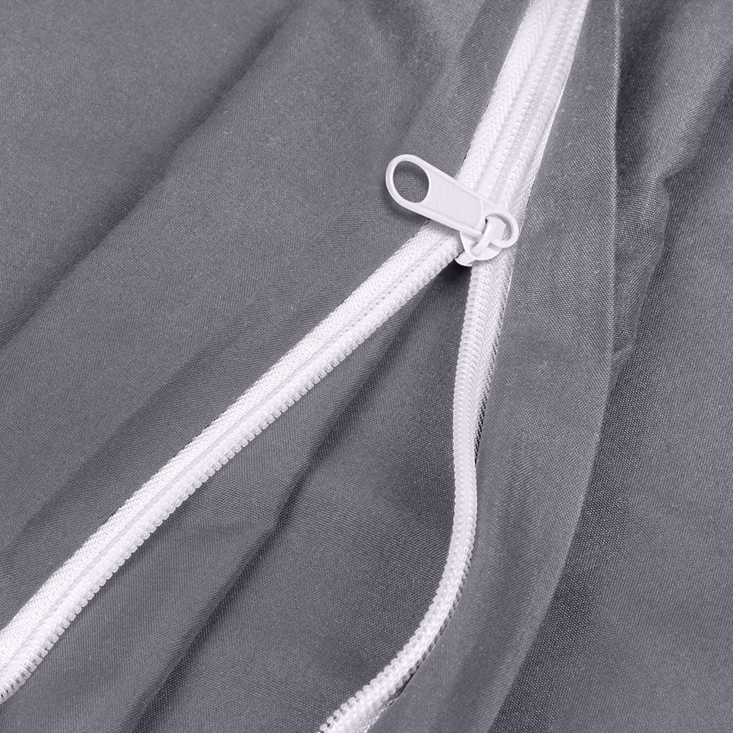 Luxury Duvet Cover Set - 3 Piece (Queen / Grey)