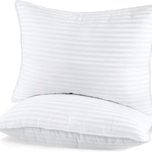 Bedding Premium Fiber-Filled Pillow – Bulk Pack for Hotels & Homes (Queen / White)