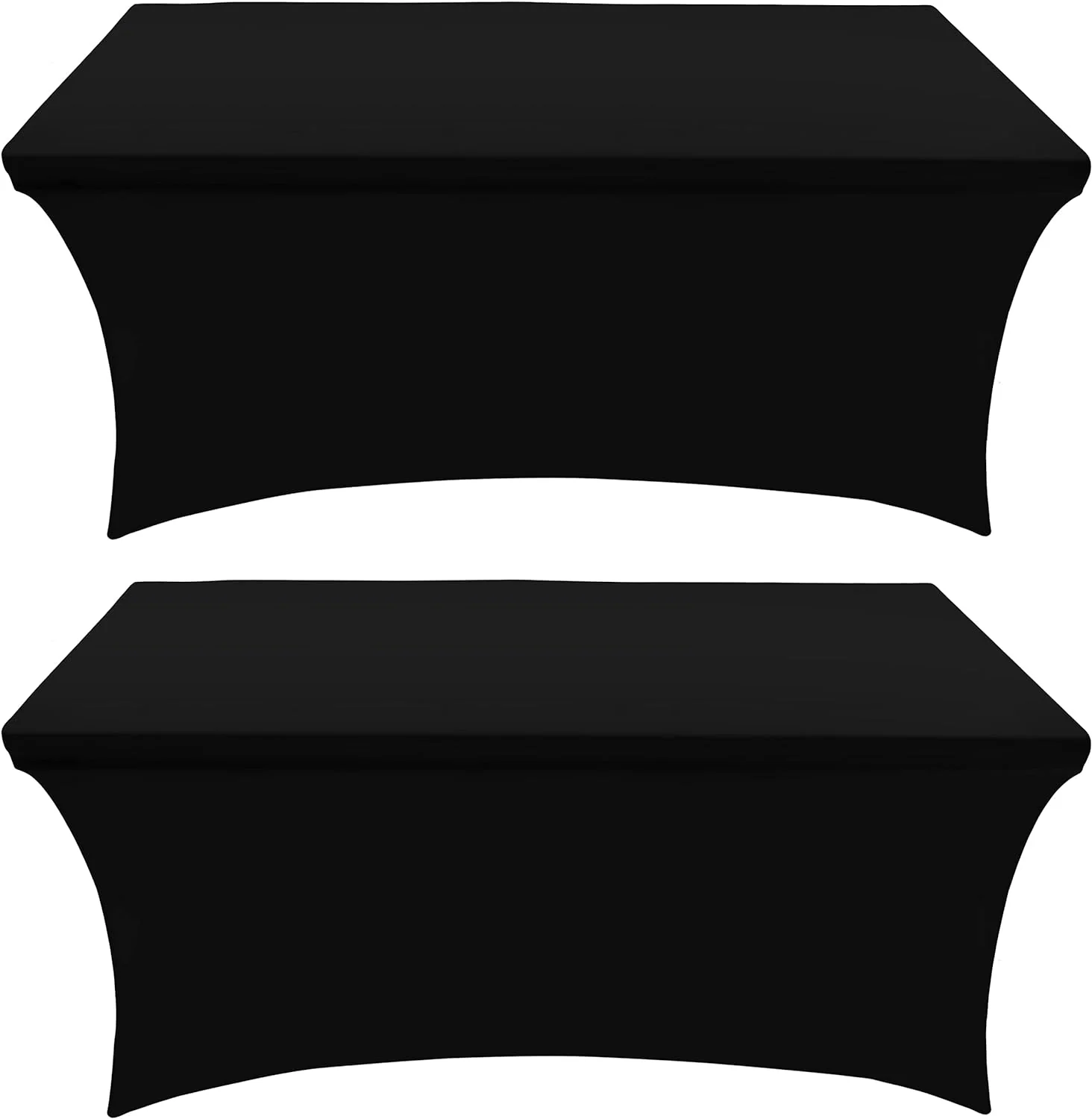 Stretchable Spandex Tablecloth (6 Feet / Black)