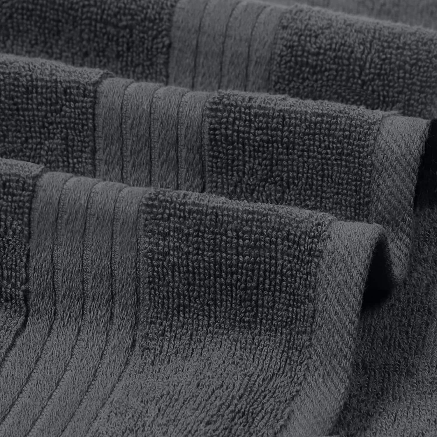 500 GSM Extra Large Premium Hand Towels (16 X 28 Inches / Grey)