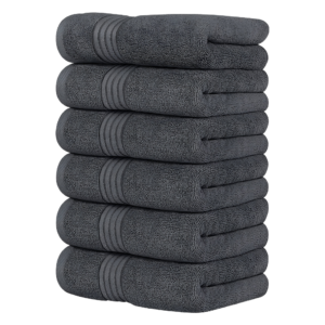 500 GSM Extra Large Premium Hand Towels (16 X 28 Inches / Grey)