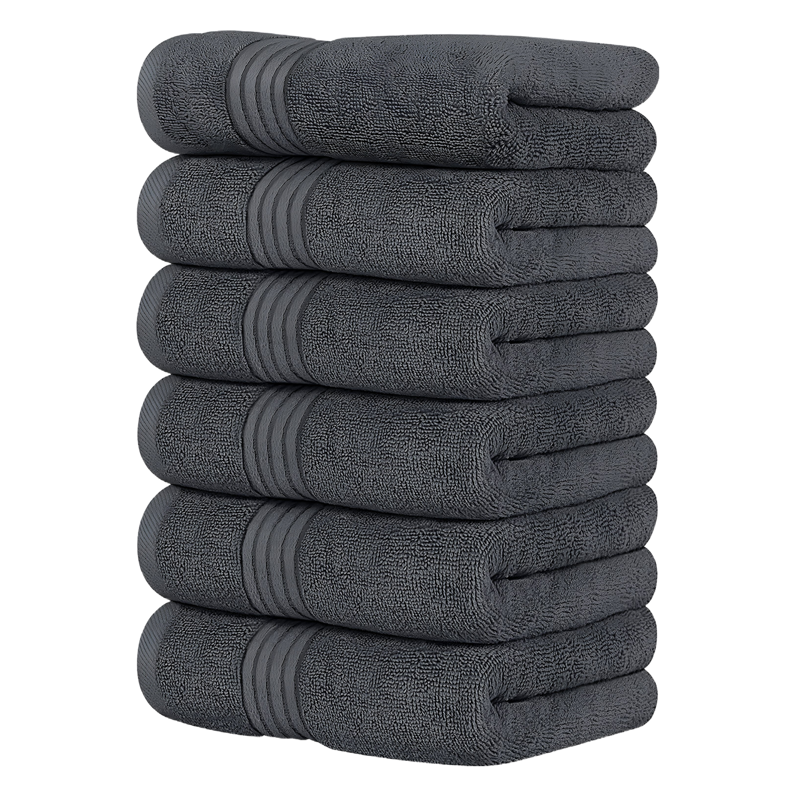 500 GSM Extra Large Premium Hand Towels (16 X 28 Inches / Grey)