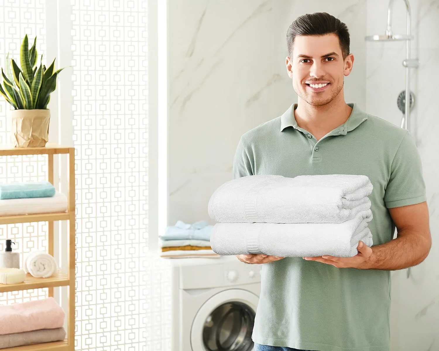 600 GSM Extra Large Luxury Bath Sheet (35 X 70 Inches / White)